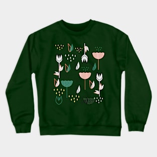 Flowers and raindrops Crewneck Sweatshirt